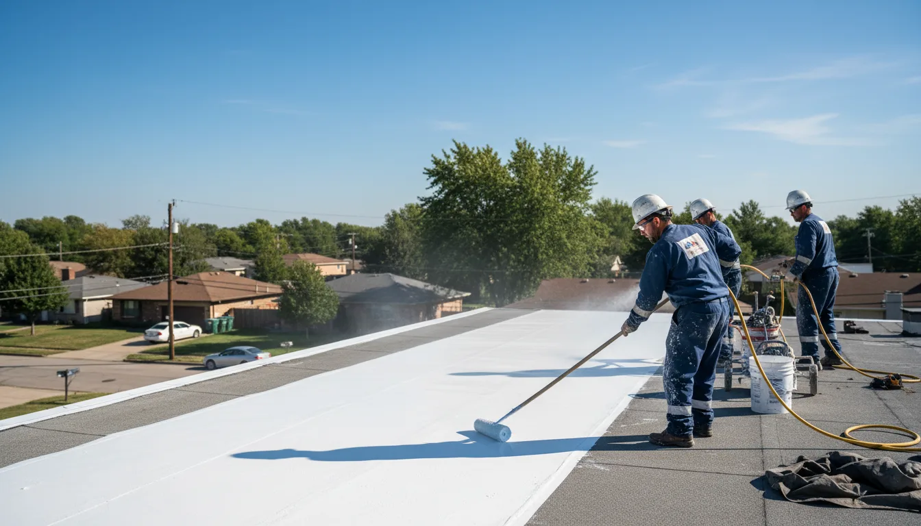 Commercial roof coating in Waverly, IA near me